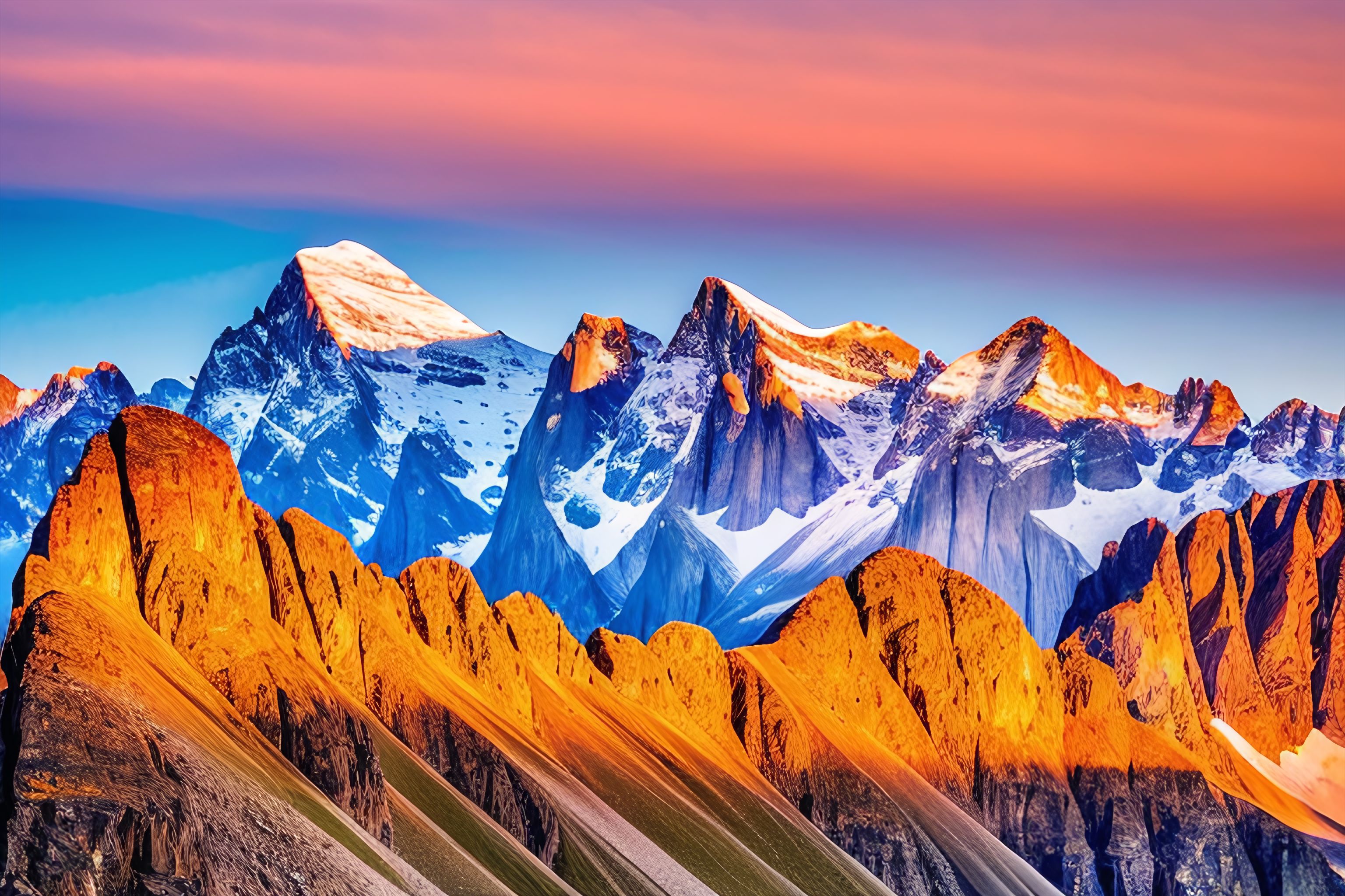 A stunning landscape photo of a mountain range